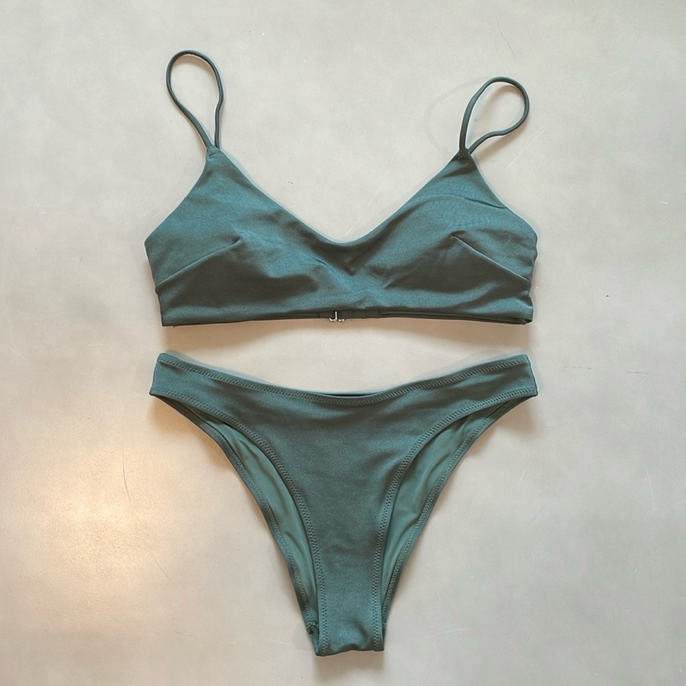 H&M Green Shiny Swimsuit